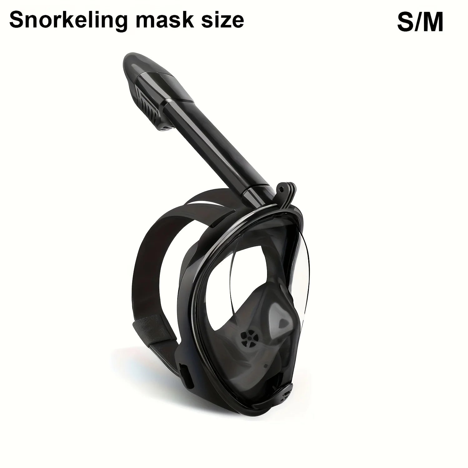 Full Face Snorkel Mask , Dry Top Anti Fog Design, Warm-Weather Swim Practice Snorkeling Activities, One Piece Adult Snorkel Zpaxo