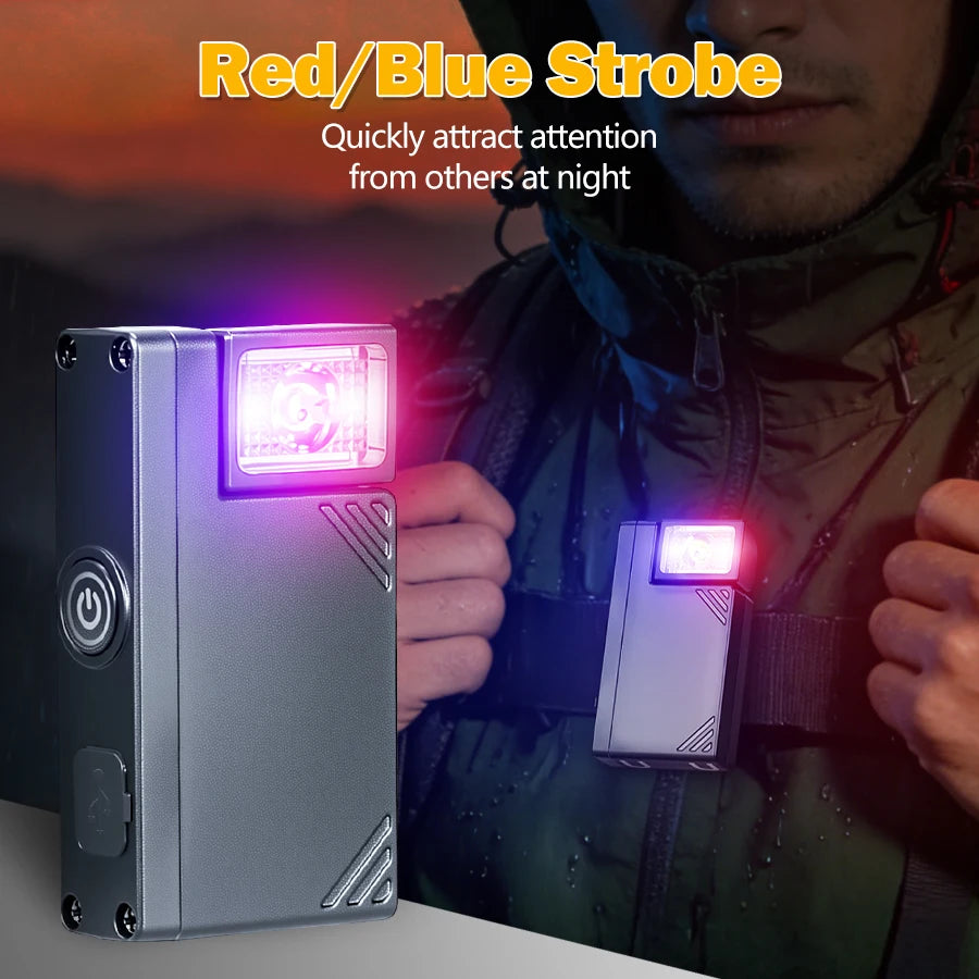 Mini COB LED Keychain Flashlight – USB-C Rechargeable 600 Lm