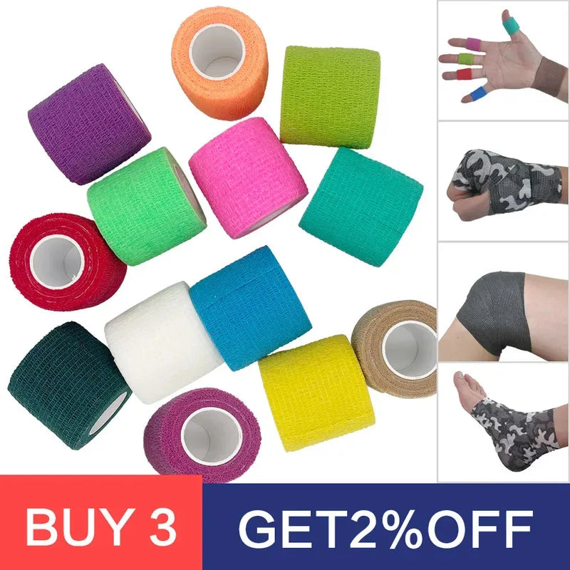 6-Pack Self-Adhesive Elastic Bandage Wrap – Sport Cohesive Tape