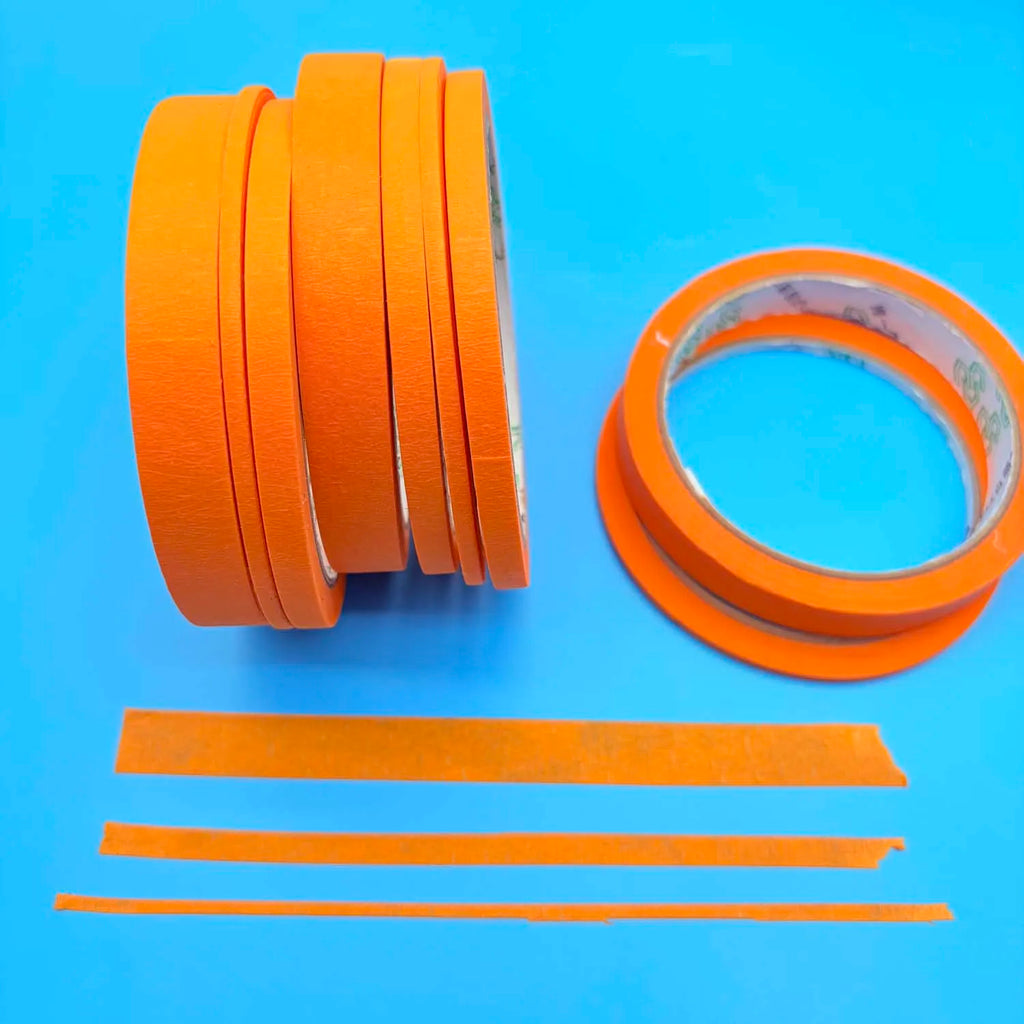 Orange Masking Tape 3 Sizes – Painting, Crafts & DIY Masking Tape Set Zpaxo