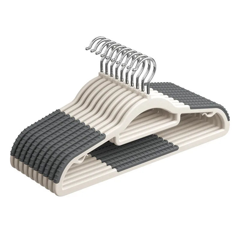 10 Piece Set Of Heavy-Duty Dry And Wet Hangers With Anti Slip Pads Saving Space With a 0.2-Inch Thick Ultra Light Organizer Zpaxo 10pcs gray-2