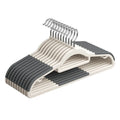 10 Piece Set Of Heavy-Duty Dry And Wet Hangers With Anti Slip Pads Saving Space With a 0.2-Inch Thick Ultra Light Organizer Zpaxo 10pcs gray-2