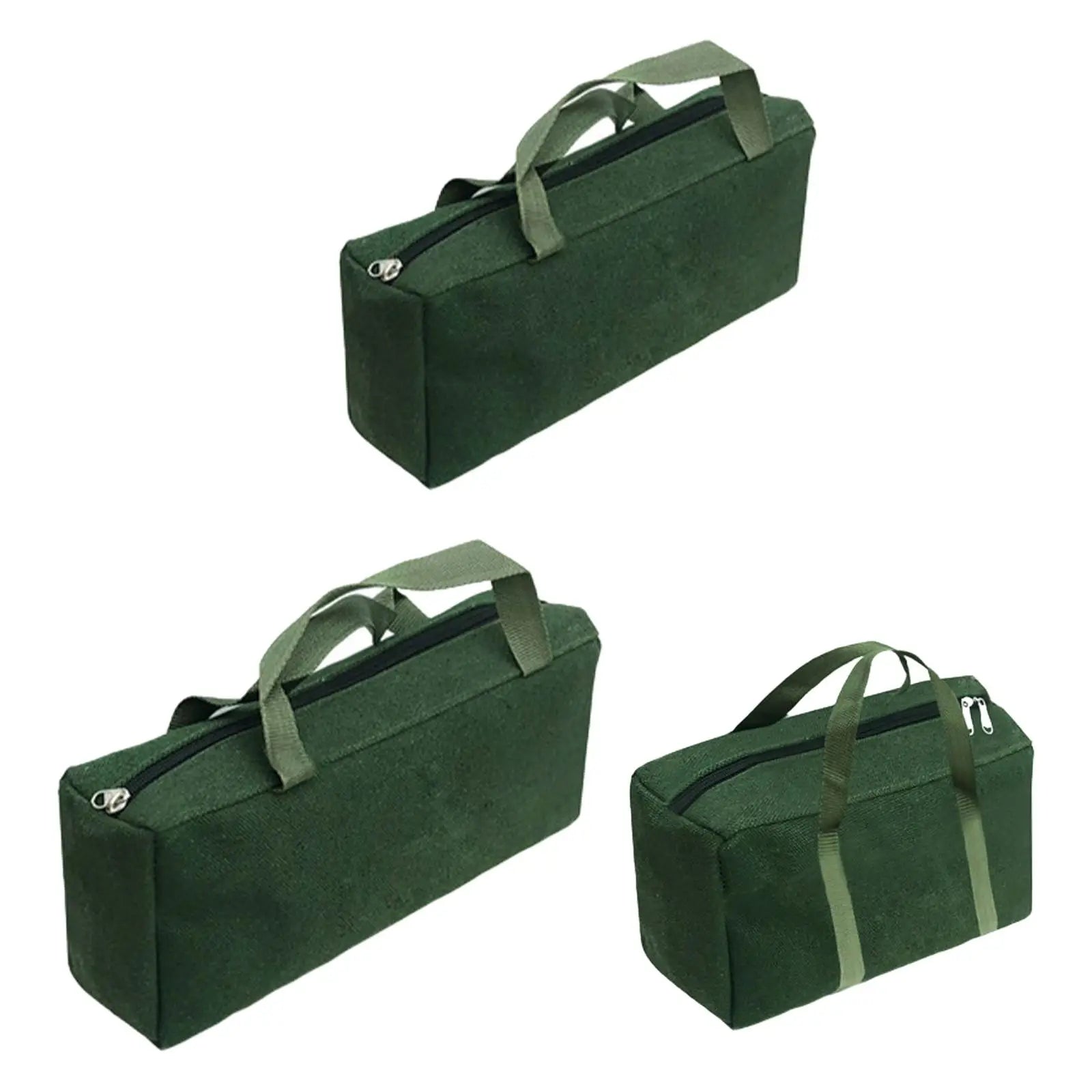 Rectangle Tool Bag Canvas Utility Tote Tool Organizer Waterproof Multifunctional for Storing Wrenches Pliers Lightweight Zpaxo