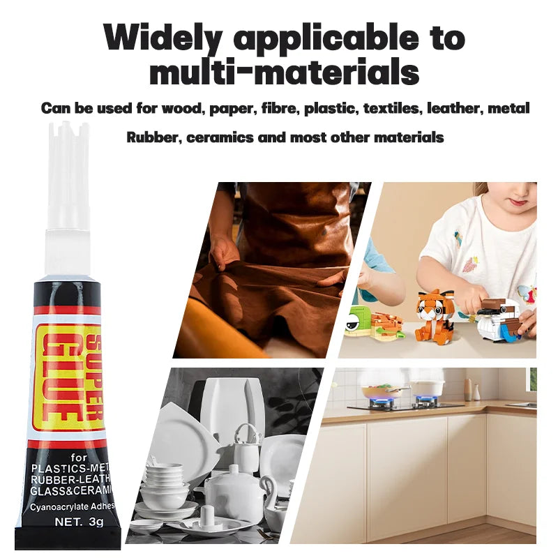 Strong Glue Quick Drying Universal Adhesive Instant Metal Plastic
