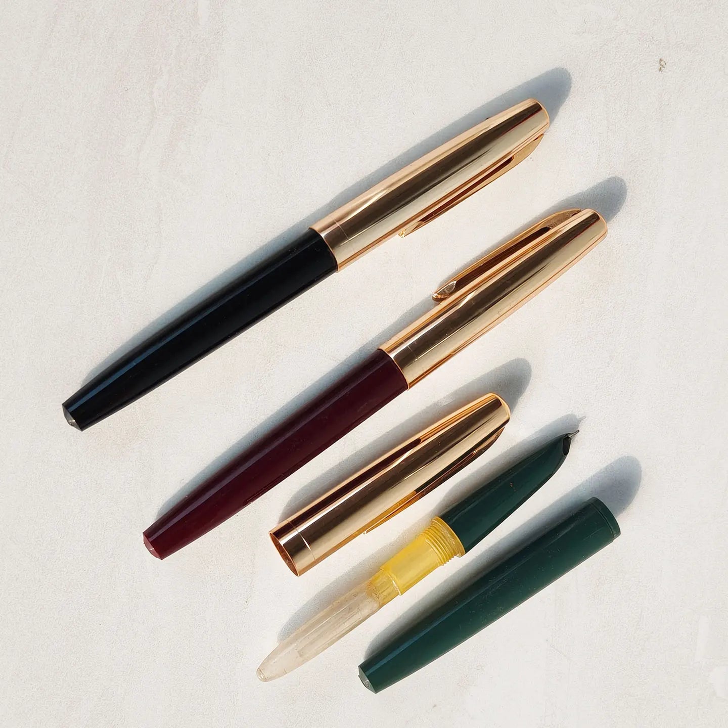 1990s stock of YongSheng 713 Fountain Pen, Short And Compact Size Suitable For Elementary School Students' Calligraphy Practice Zpaxo