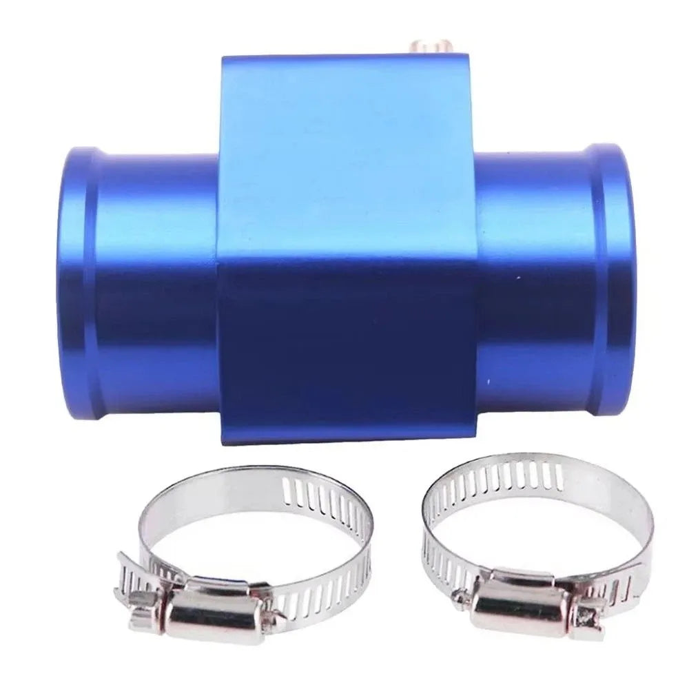 Hose Adapter 28mm Water Temp Sensor Engine Aluminum Radiator Hose Adapter Durable Blue Temperature Joint Pipe Universal Fitment Zpaxo