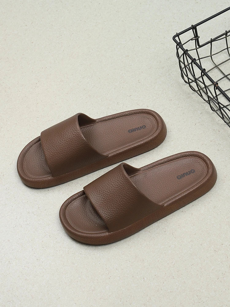 Men Thick Sole Summer Beach Slides Bathroom Anti Slip Slipper Soft
