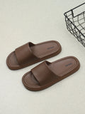 Men Thick Sole Summer Beach Slides Bathroom Anti Slip Slipper Soft