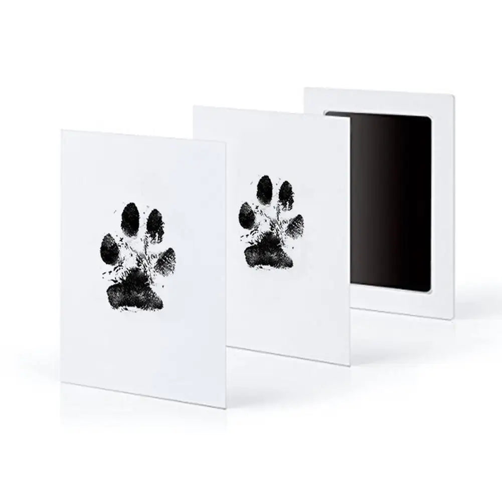 2026 New Non-dirty Claws Pet Paw Print Ink Pad Kit Gentle Safe DIY Footprint Keepsake for Cats Dogs Small Pets Zpaxo