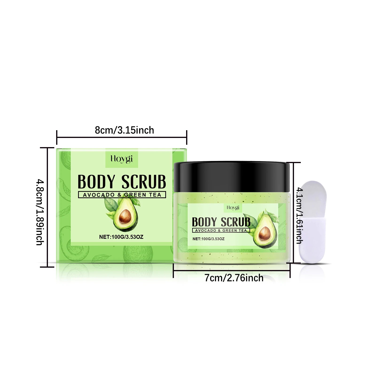 Hoygi Matcha Body Scrub – Exfoliate, Cleanse & Nourish Skin Body Scrub Zpaxo