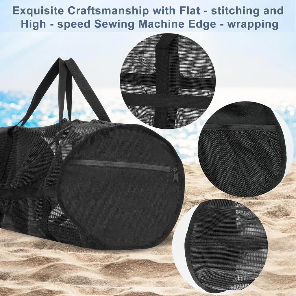Foldable Mesh Swim Bag – Large Beach & Dive Gear Bag | Zpaxo Mesh Sports Bag Zpaxo