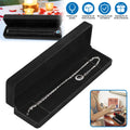 Long Flannel Chain Necklace Box Jewelry Pendant Display Stand Storage