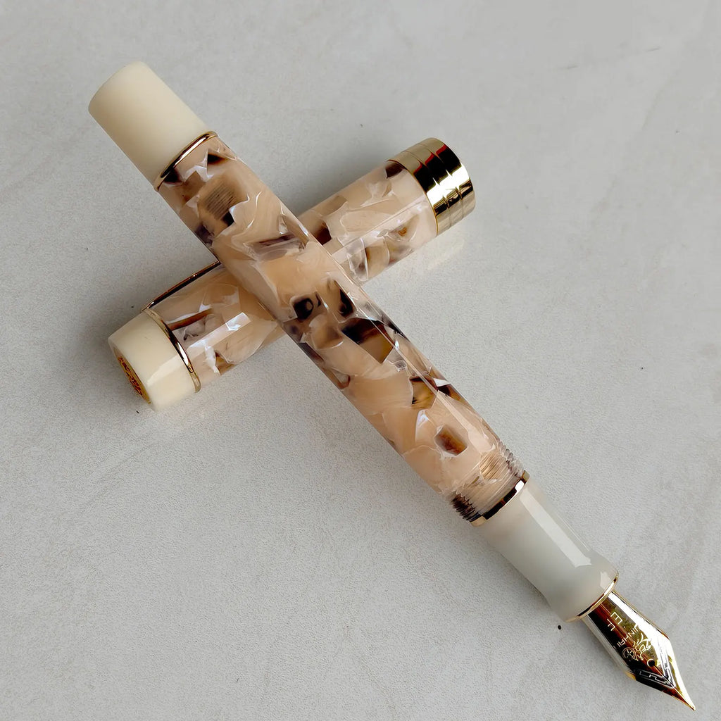 Jinhao 100 Fountain Pen Commemorative Resin Good Pen Nib 18 KGP Gold Sandwiched Thin Tod Small Business Office Gift Pen Zpaxo