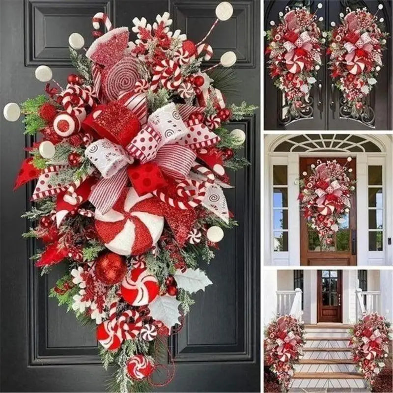 Festival Holiday Wreath Not Toxic Candy Design All Season Indoor