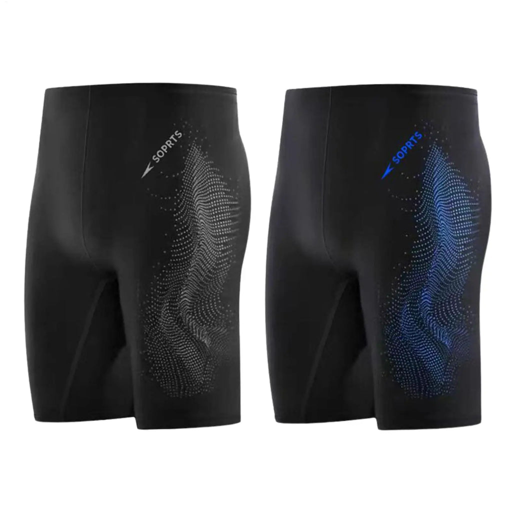 Men's Swim Jammer Training Racing Swimsuit Compression Swimwear