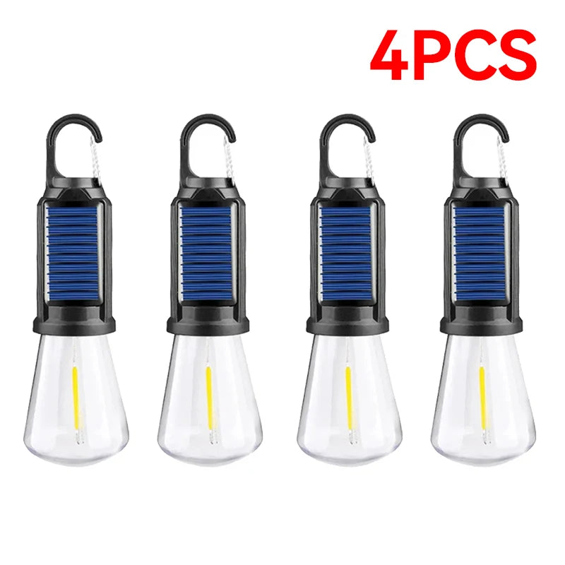 Solar Rechargeable LED Camping Lantern | Portable Hook Lamp