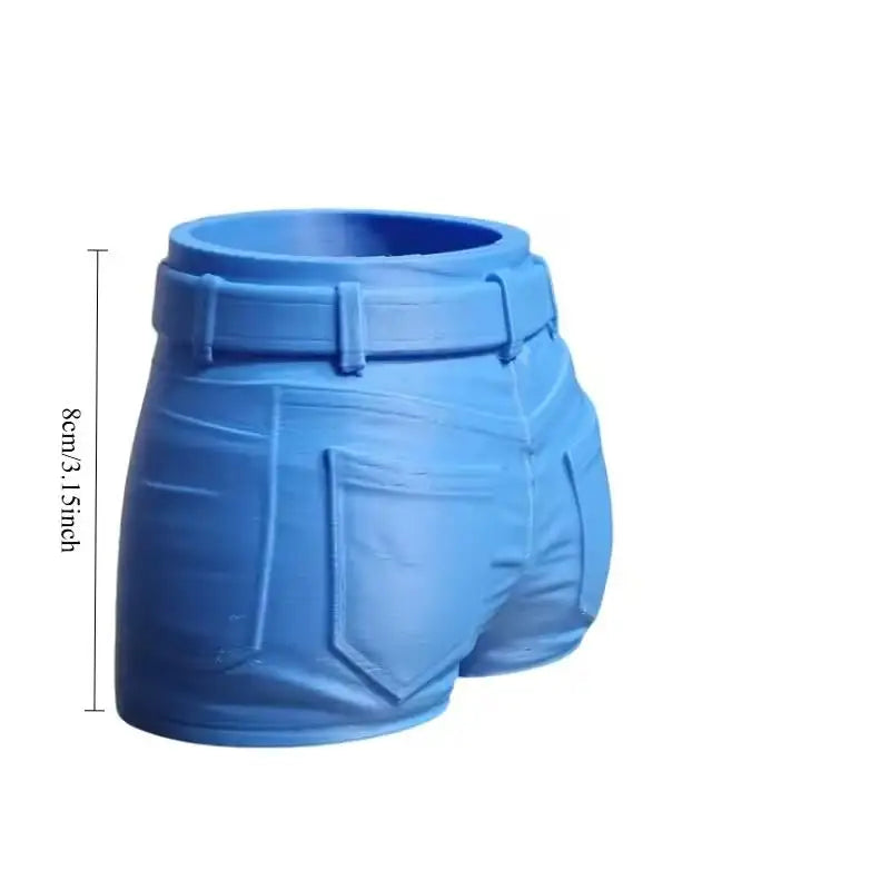 Jeans-Shaped Pencil Holder – Multifunction Desktop Organizer for Stationery, Brushes, Office Decor Zpaxo