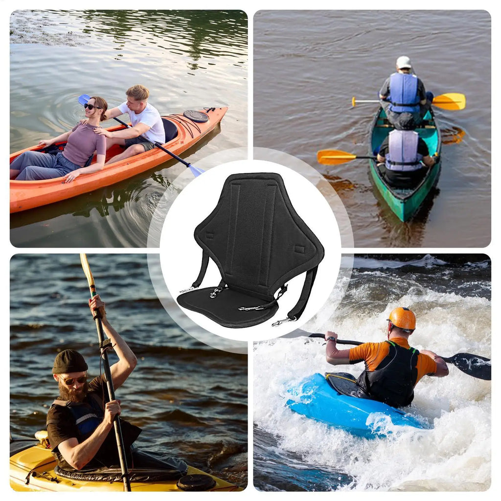 Kayak Seat Cushion Storage Bag Padded Adjustable Canoe Safety