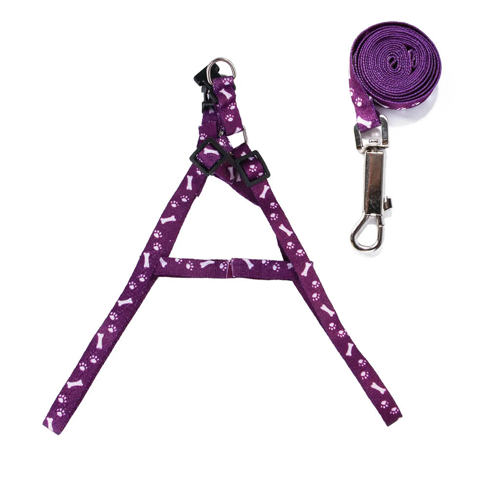 Small Dog Leash Puppy Leashes Teddy Pet Harness Cute Lead Rope Cat Zpaxo PURPLE