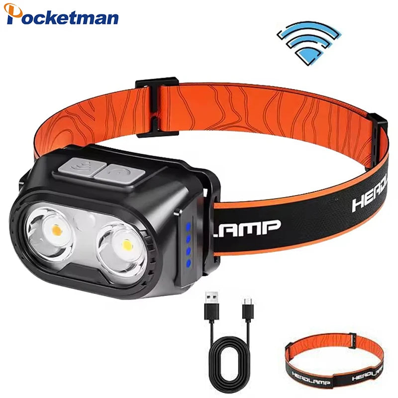 POCKETMAN Motion Sensor LED Headlamp | USB Rechargeable