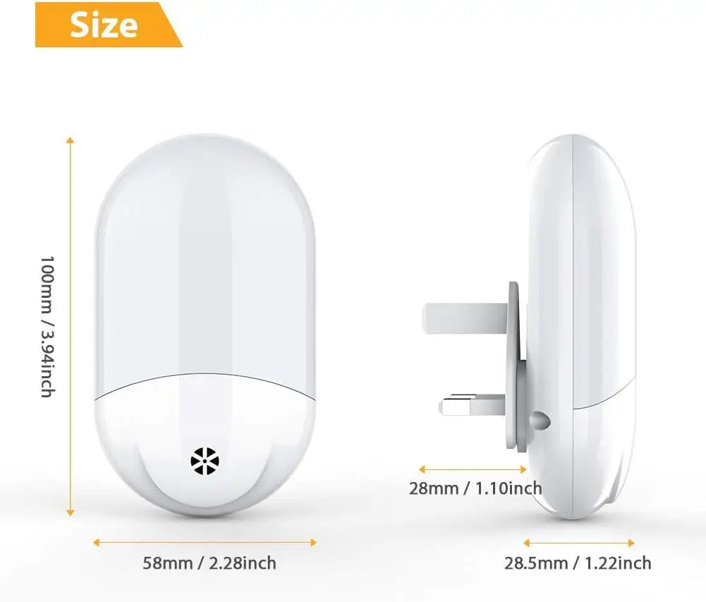 LED Night Light Plug in Wall Automatic Dusk to Dawn Sensor RGB Night Lights Remote Control Color Change LED Night Light for kids Zpaxo