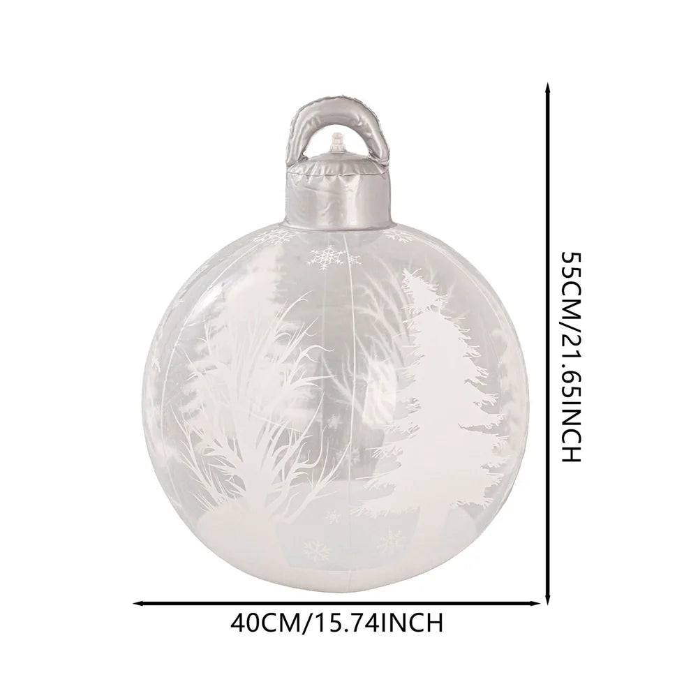 55cm Giant Inflatable Christmas Ball – PVC Xmas Ornament Decor