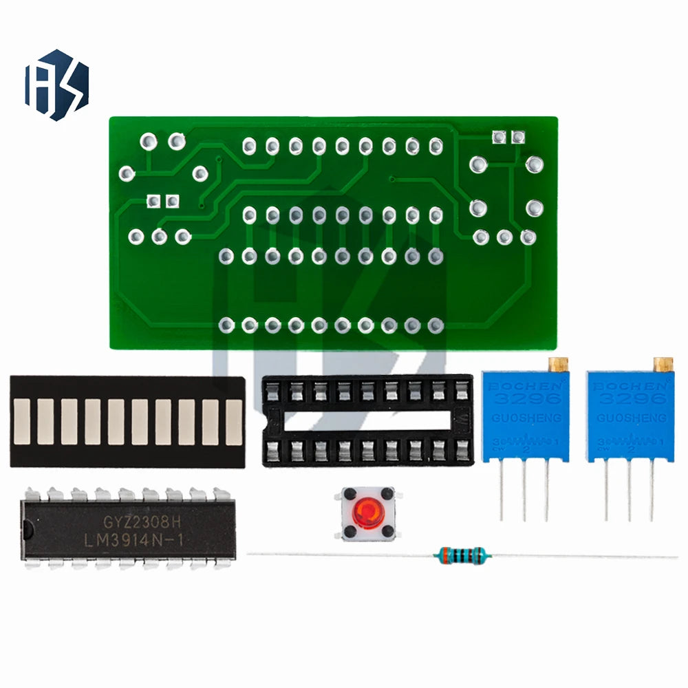 LM3914 10-Segment Battery Capacity Indicator Module Adjustable 3 Zpaxo