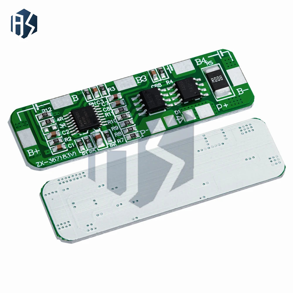 4S 20A 18650 Li-ion BMS Protection Board 4 35V Overcharge 2 5V Cutoff Zpaxo