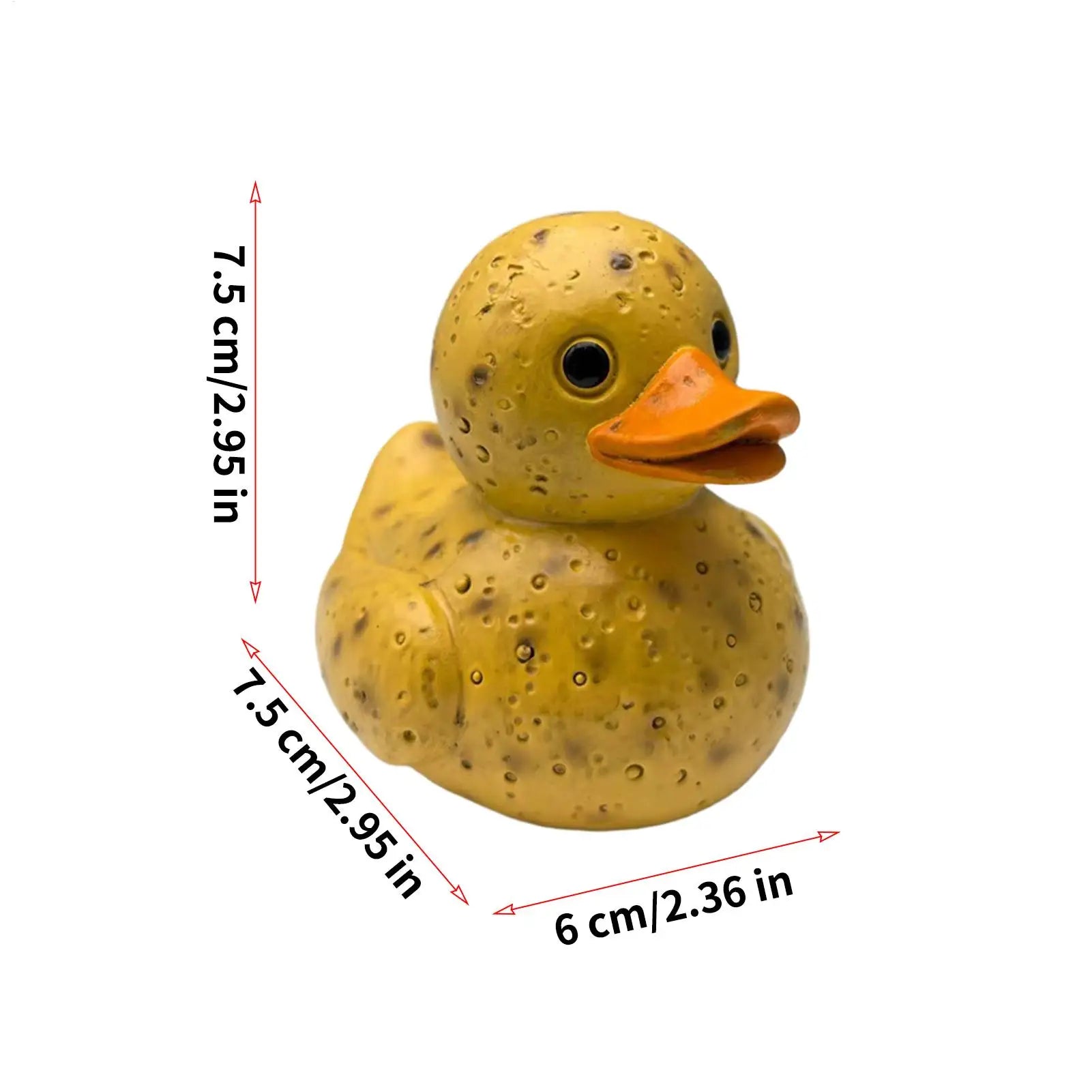 Vegetable Resin Ducks Realistic Funny Cute Decoration Indoor Small