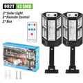 8000LM Solar Wall Floodlight – 55 LED Motion Sensor & Remote IP65