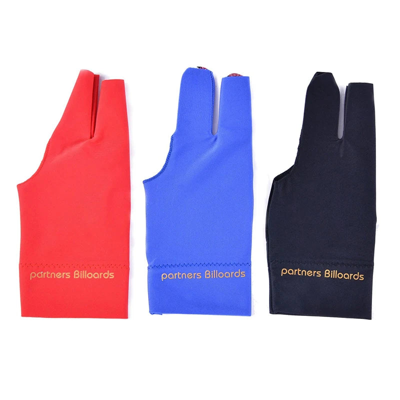 High Quality Spandex Snooker Billiard Cue Glove Pool Left Hand Open Three Finger Accessory Zpaxo