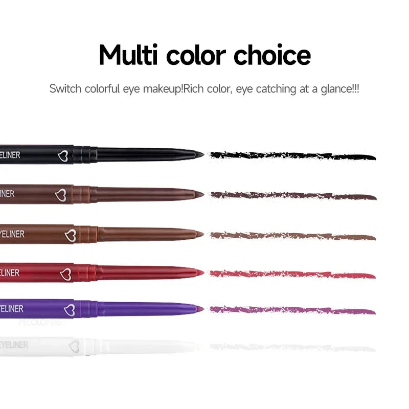 Long Lasting Eye Makeup Eyeliner Waterproof Eyeliner Pen Eye Cosmetics Makeup Glossy Smoky Eyeliner Eyeshadow Eyebrow Pencil Zpaxo