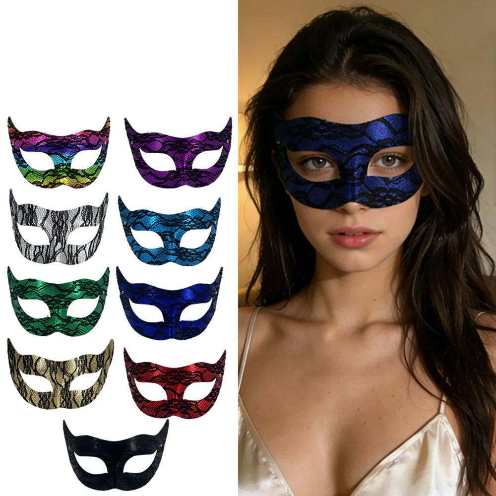 PVC Princess Half-Face Masquerade Mask – Halloween & Carnival