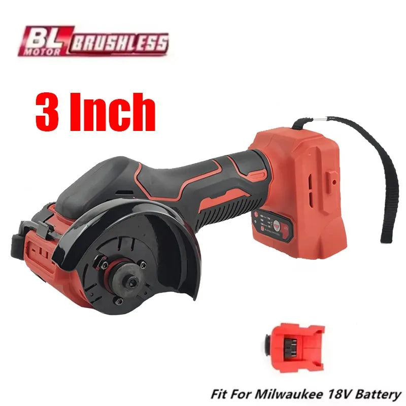 Milwaukee 18v Battery Cordless Angle Grinder Polishing Machine Mini