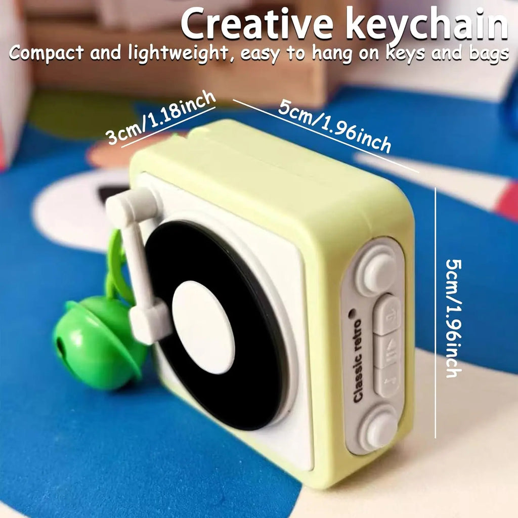 2025 Retro Record Player Keychain Mini Phonograph Can Toy Bag Pendant