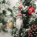 Santa Claus Christmas Gnome Pendant Plush Doll Hanging Tree Knitted Zpaxo style C