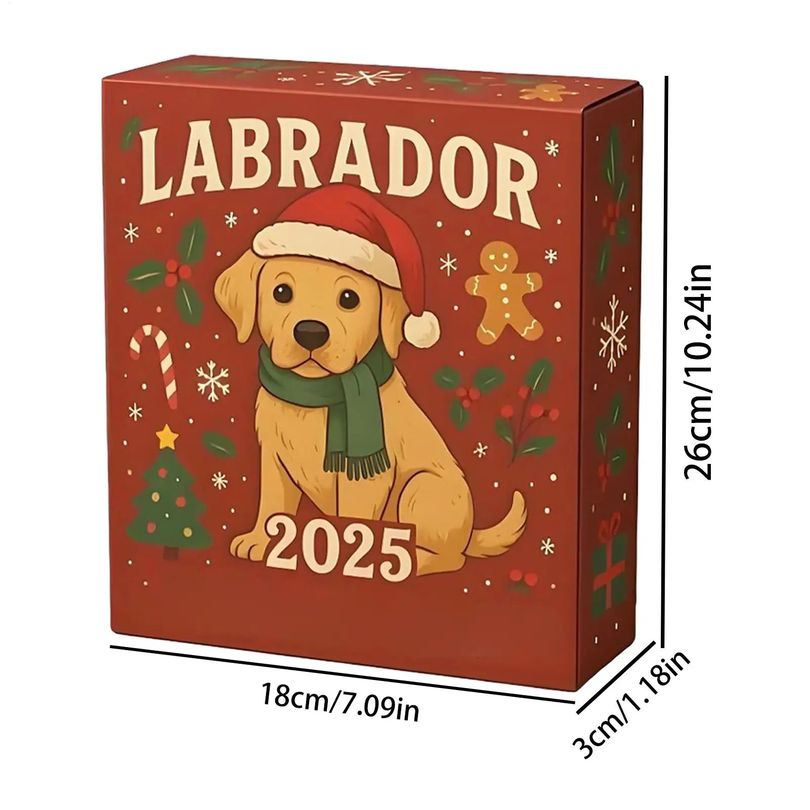 Dog Advent Calendar 2025 2D Acrylic Christmas Ornaments 24 Days