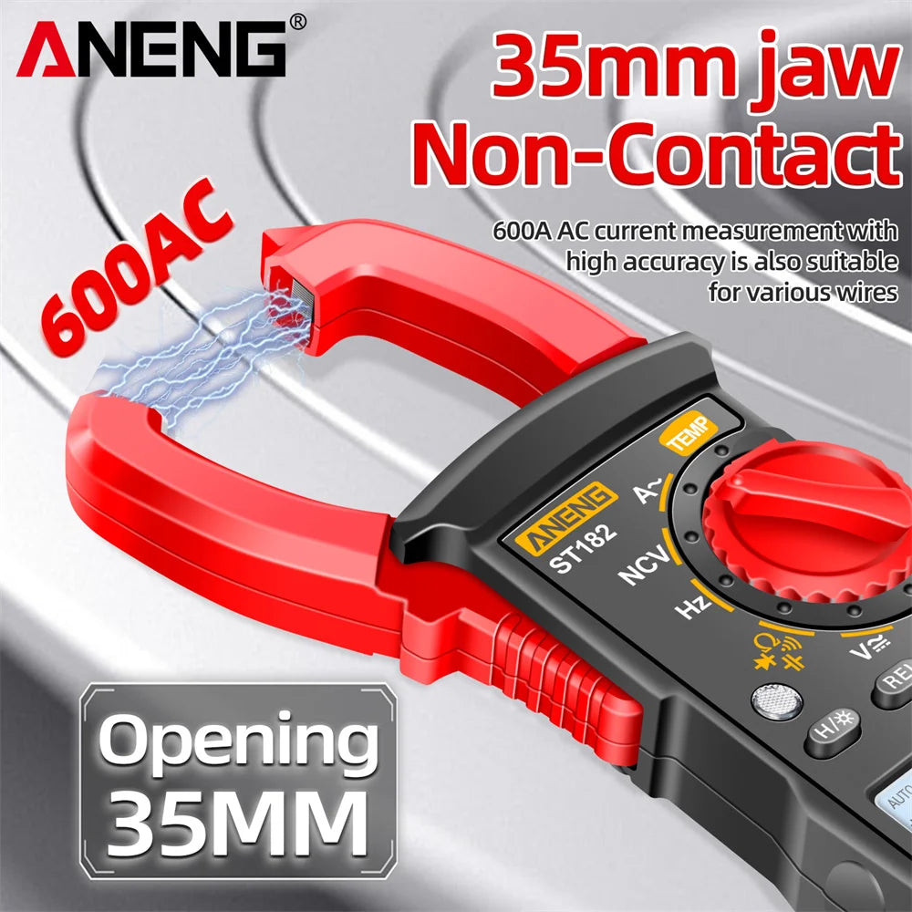 Digital Multimeter ANENG ST182 Clamp Meter NCV Induction Jaw