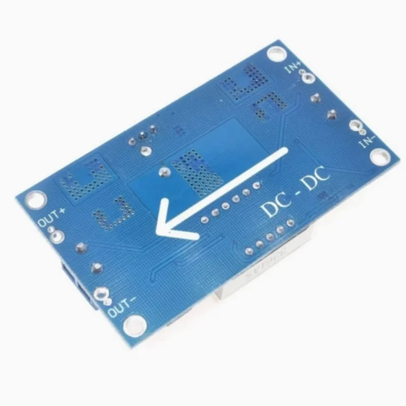5A high-power 75W DC-DC adjustable voltage regulator module with voltmeter display far exceeding LM2596 Zpaxo