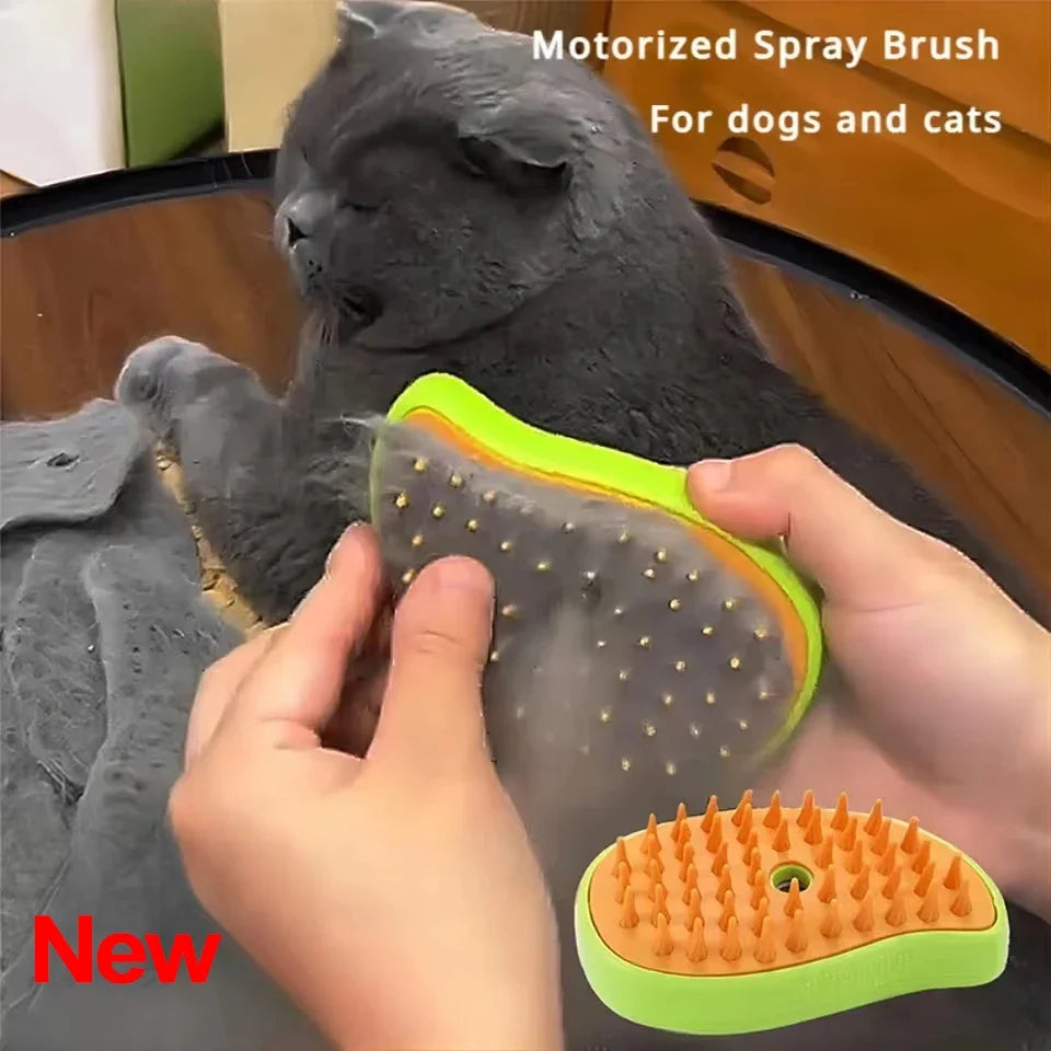 Cat Dog Steamy Brush Steam Brush Electric Sprayer for Massage Pet Grooming tool Shedding 3 in 1 Electric Sprays Massage Combs Zpaxo