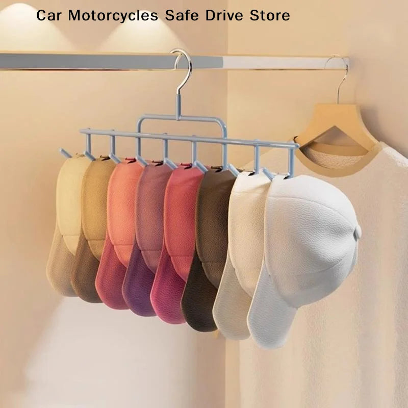 Hat Rack Ins-style Cap Organizer Hanging Hooks Fits 8 Tall Caps Dorm