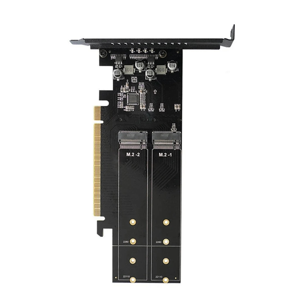 M.2 NVME Expansion Card M Key PCIE 3.0 X16 Adapter Board 4 Slot HDD Adapter Controller Supports Raid with Heatsink Zpaxo