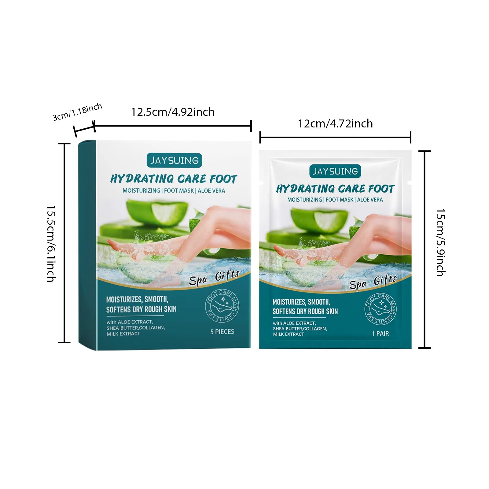 Aloe Vera Exfoliating Foot Mask – Callus & Dead Skin Remover Exfoliating Foot Mask Zpaxo