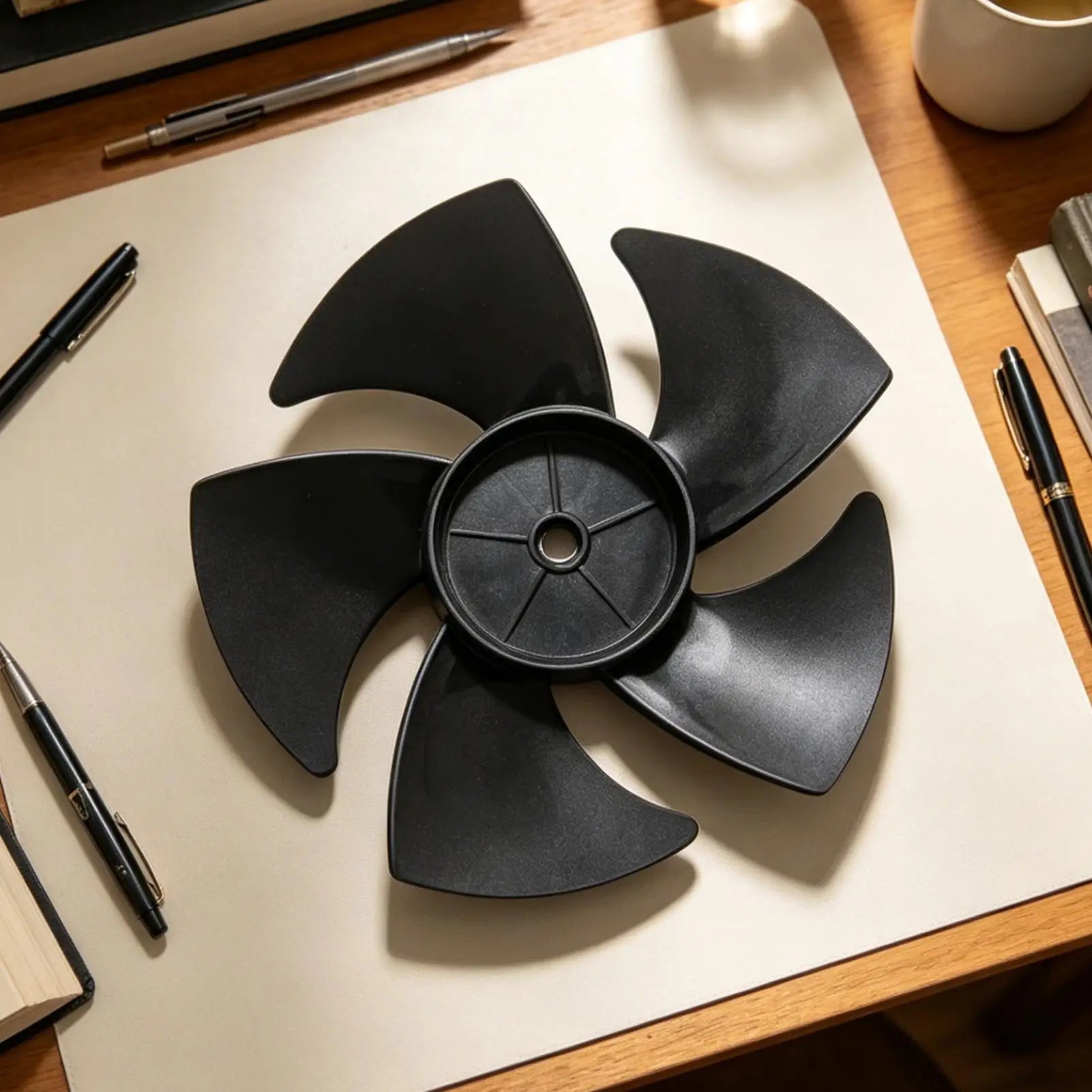 Floor Fan Replace Leaves Summer Appliance Part Tight Fit Low Noise Desk Fan Replacement Parts For Living Room Bedroom Apartment Zpaxo