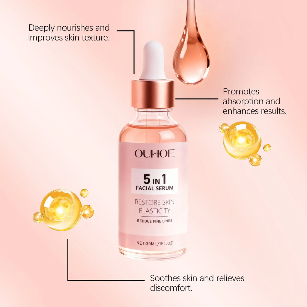 Antioxidant 5-in-1 Facial Serum Fades Dark Spots Dullness Brightens Zpaxo