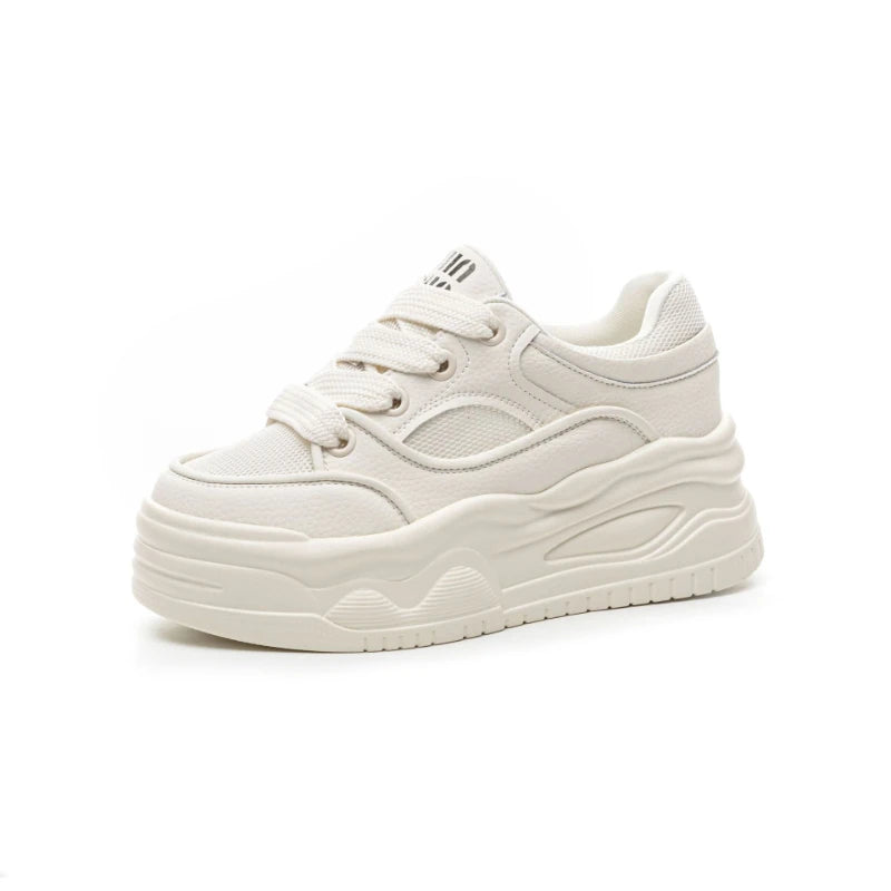 White Sneakers Women All Matchspring Autumn Thick Sole Fashion Sport Zpaxo