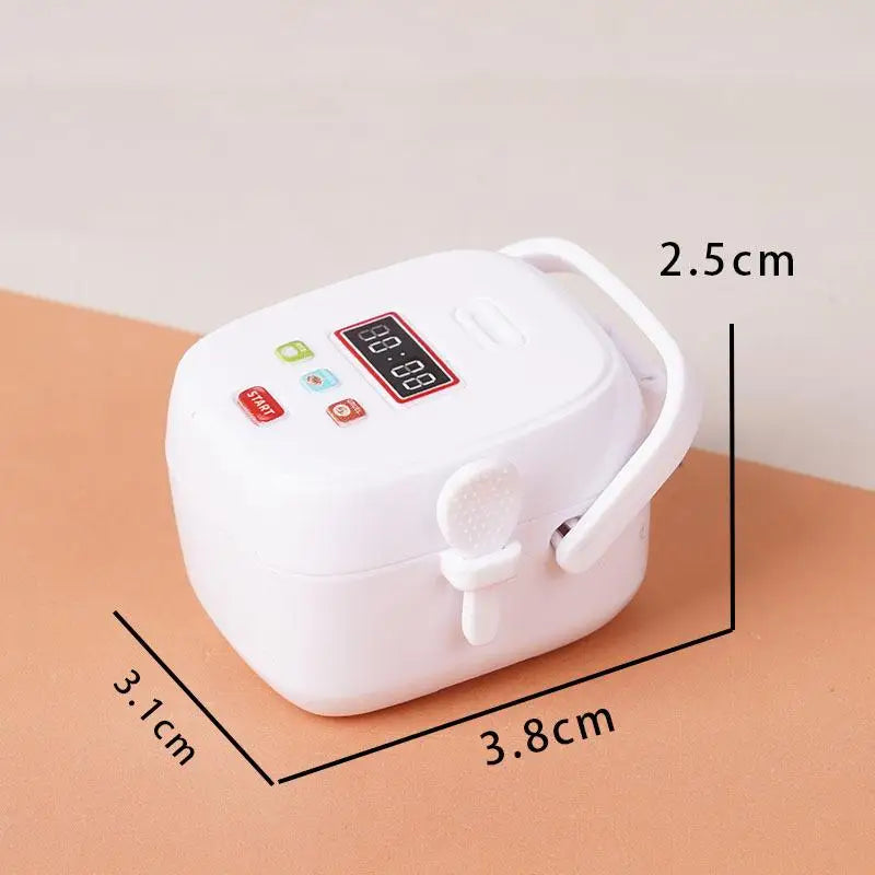 ▶1/12 Dollhouse Simulation Miniature Kitchen Appliances Model Dollhouse Air Fryer Beverage Machine Oven Rice Cooker Ornaments Zpaxo A7