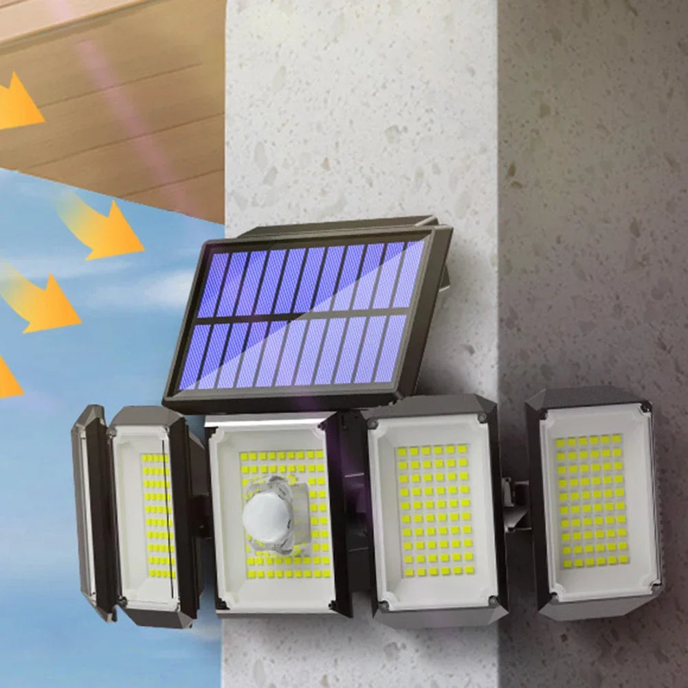 Solar Motion Sensor Lights Outdoor IP65 Waterproof Wall Lamp Zpaxo