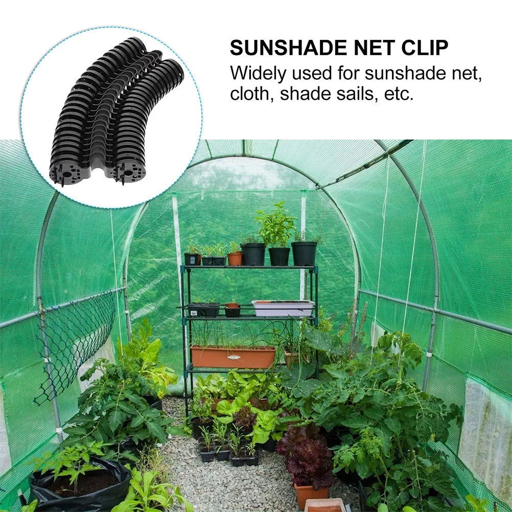 30Pcs Shade Cloth Plastic Clips Non Slip Sunshade Clamp for Garden Greenhouse Net Fixing Reusable Mesh Buckle Agricultural Film Zpaxo