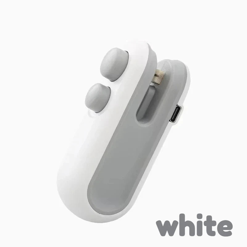 Mini Handheld Heat Sealer 2-in-1 Seal Clip Snack Household Kitchen